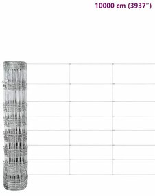 vidaXL Σαλονόπλεγμα 0.8 x 25 μ Γαλβανισμένο Χάλυβα