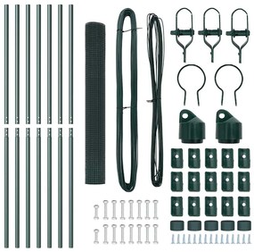 vidaXL Στύλος Περιφράξεων Πράσινο 10 x 1,2 μ (16 x 16 mm πλέγμα)