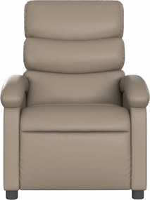 vidaXL Πολυθρόνα Ανακλινόμενη Καπουτσίνο από Συνθετικό Δέρμα