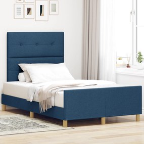 vidaXL Κρεβάτι Μπλε 120x200 εκ Τάπητας