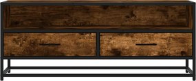ντουλάπι τηλεόρασης vidaXL Καπνιστή δρυς 100x34,5x40 cm