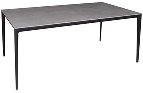 Τραπέζι Barret ΕΜ836,2 160x90x74cm Stone Grey-Black Αλουμίνιο,Τεχνομάρμα