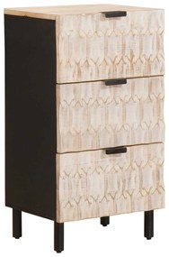 vidaXL Πλαϊνό γραφείο Λευκό Φινίρισμα Καθαρισμού 40 x 33 x 75 εκ.