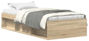 vidaXL Πλαίσιο Κρεβατιού Sonoma Δρυς 90 x 190 εκ.
