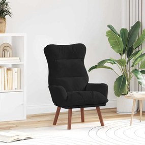 vidaXL Χαλαρωτική Πολυθρόνα Μαύρο 69 x 74 x 93 εκ. Βελούδο