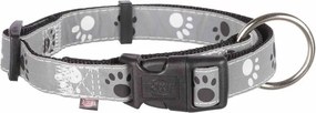 Κολλάρο Σκύλου Trixie Silver Reflect Μαύρο Γκρι M/L 35-55 cm
