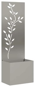 vidaXL Γλάστρα Κήπου με Διακοσμητική Πάνελ Σκ rusty 50 x 140 cm