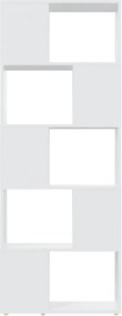 vidaXL Βιβλιοθήκη/Διαχωριστικό Χώρου Λευκό 60x24x155 εκ. Μοριοσανίδα
