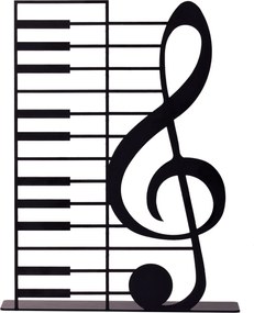 Διακοσμητικό Χώρου Μαύρο LEFT KEY 23x18x18,14