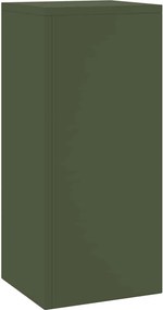 vidaXL Βάση φυτών 2 pcs Λαδί 24 x 24 x 55 εκ. Ατσάλι