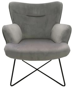 Κάθισμα DKD Home Decor Γκρι Μέταλλο 67 x 81 x 87 cm