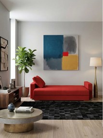 Καναπές Kleio Διθέσιος-150φ 80β εκ.-Κόκκινο