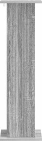 vidaXL Βάση φυτών 2 τμχ. Γκρι Sonoma 30,5 x 30 x 100,5 εκ