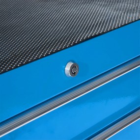 Εργαλειοθήκη, εργαλειοθήκη, 5 συρτάρια, κυλιόμενη, ατσάλι, μπλε