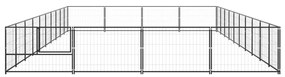 vidaXL Σπιτάκι Σκύλου Μαύρο 40 μ² Ατσάλινο