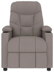 vidaXL Πολυθρόνα Μασάζ Taupe Υφασμάτινη