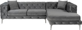 Corner Sofa Como Eco Right - Anthracite Anthracite