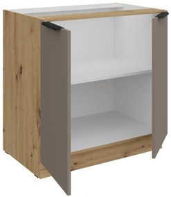 Επιδαπέδιο ντουλάπι Arianna 80 D 2F BB-Γκρέζ