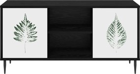 vidaXL Ντουλάπι TV HANAU 102 x 33 x 51 εκ Μαύρη Δρυς