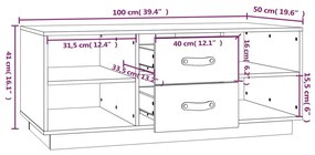 ΤΡΑΠΕΖΑΚΙ ΣΑΛΟΝΙΟΥ 100X50X41 ΕΚ. ΜΑΣΙΦ ΞΥΛΟ ΠΕΥΚΟΥ 818270