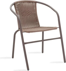 Τραπεζαρία Watson-Obbi σετ 3τεμ μέταλλο-pe καφέ