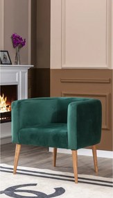 Stewehome Πολυθρόνα με ξύλινα πόδια 60x55x55 cm