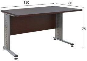 ΓΡΑΦΕΙΟ ΕΠΑΓΓΕΛΜΑΤΙΚΟ VALDEN HM2045.02 WENGE 150X80X75