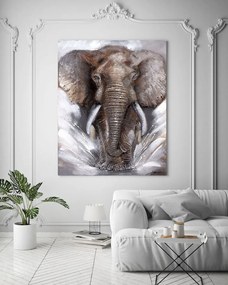 Πίνακας σε καμβά με ελέφαντα KNV882 30cm x 40cm