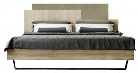 SB-00563 Κρεβάτι "ΜΟΡΦΕΑΣ" Διπλό σε χρώμα δρυς-μόκα ανοιχτό 160x200
   , 1 Τεμάχιο