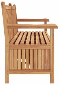 vidaXL Πάγκος Αποθήκευσης Κήπου Καφέ 150 x 60 x 90 εκ Μασίφ ξύλο teak
