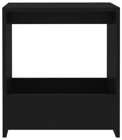 vidaXL Τραπεζάκι Βοηθητικό Μαύρο 50 x 26 x 50 εκ. από Μοριοσανίδα