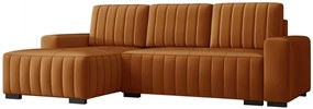 Γωνιακός καναπές Hugo-Portokali-Αριστερή - 240.00 Χ 140.00 Χ 85.00