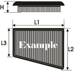 Φίλτρο αέρα Green Filters P960517