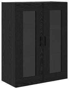 vidaXL Highboard με συρτάρι 2 pcs Μαύρη Οξυά Επεξεργασμένο ξύλο