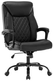 Καρέκλα γραφείου διευθυντή Victory pakoworld pu μαύρο Model: 256-000005