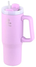 ESTIA ΘΕΡΜΟΣ STRAW TUMBLER XL SAVE THE AEGEAN 900ml LAVENDER PURPLE