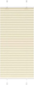 vidaXL Πλισέ περσίδα Κρέμα 60x150 cm Πλάτος υφάσματος 59,4 cm
