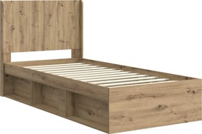 vidaXL Καλάθι με αποθήκη και κεφαλάρι Artisan Δρυς 90 x 190 cm