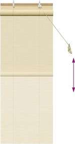 vidaXL Ρόλερ (στόρι) Φυσικό 40 x 160 cm Μπαμπού