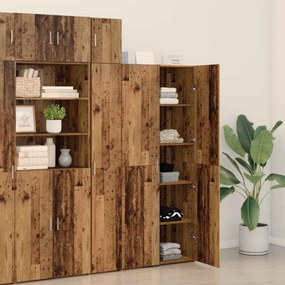 vidaXL Highboard Παλιό ξύλο 80 x 42 x 185 εκ