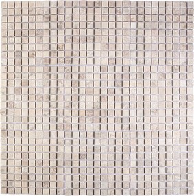 vidaXL Πλακίδια Μωσαϊκού Κρεμ 30 x 30 cm Μάρμαρο