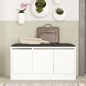 Έπιπλο Εισόδου ArteLibre CROFTON Λευκό Μοριοσανίδα 89.6x35.5x45.8cm-15350109