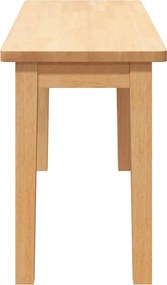 Πάγκος vidaXL 90 cm από μασίφ ξύλο καουτσούκ