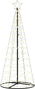 vidaXL LED Χριστουγεννιάτικο Δέντρο με βάση Θερμό λευκό 250 cm Σίδερο