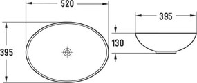 Mexen Iko νιπτήρας επιτραπέζιος 52 x 39 cm, χάλκινος - 22245251