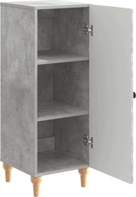 vidaXL Πλαϊνό γραφείο Γκρι Σκυροδέματος 33 x 34,5 x 90 εκ