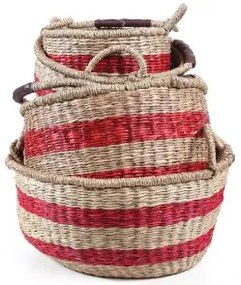 Σετ 5 Καλάθια Rossi (40x40x22)+(35x35x20)+(30x30x18)+(25x25x16)+(20x20x14) Soulworks 0680014