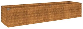 vidaXL Ζαρντινιέρα 194 x 50 x 36 εκ. από Ατσάλι Σκληρυθέν στον Αέρα