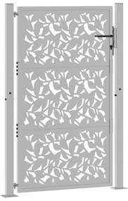 vidaXL Πύλη κήπου 105x155 cm από χάλυβα με φύλλα καιρικές συνθήκες