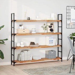 vidaXL Ράφια Κρεμαστά 3 Τεμ. 160x20x4εκ. Φινίρισμα Λαδιού Μασίφ Ακακία